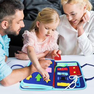 Tùy chỉnh Montessori đồ chơi cảm thấy bận rộn Hội Đồng Quản trị yên tĩnh cuốn sách Toddler lứa tuổi 3 + cảm giác hoạt động Đồ chơi mầm non học tập trò chơi - Product Image 1