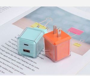 US/EU Socket <b>Type</b> <b>C</b> Charger A+<b>C</b> Power Supply Fast Charging 20W PD Charger Wall Phone Charger - Product Image 3