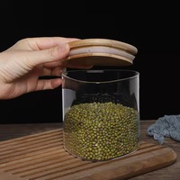 600-1200ml Assaisonnement de cuisine Triangle en verre borosilicate multi-grains Thé Confiserie Stockage des aliments Bocal de stockage scellé