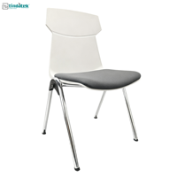 FoShan Chaise en plastique moderne empilable cadre en métal emboîtement Trooley pour les repas en plein air événements conférence réunion bureau maison