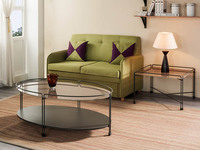 Table basse en verre classique moderne ronde/ovale/carrée/rectangle pour salon chambre appartement meubles de maison-Gomlden