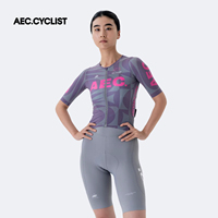 Maillot de cyclisme pour femme AEC.CYCLIST, manches courtes, séchage rapide, respirant, en spandex/polyester, pour vélo de route, VTT, course, impression numérique