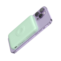 Cadeau de promotion OEM Portable téléphone portable montre intelligente magnétique sans fil chargeur à induction de banque d'alimentation