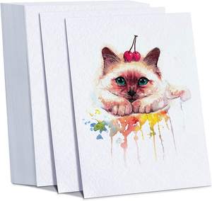 100 pièces <span class=keywords><strong>papier</strong></span> aquarelle <span class=keywords><strong>blanc</strong></span> presse à froid <span class=keywords><strong>papier</strong></span> Pack aquarelle <span class=keywords><strong>dessin</strong></span> pour enfants étudiants OEM personnalisé - Product Image 1