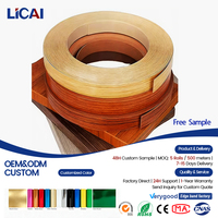 Bande de chantournage PVC autocollante, flexible, en vinyle, pour placage et moulures de meubles en bois, écologique et résistante aux rayures