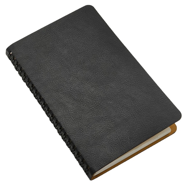 2025 New Arrival Customized Recycled PU Leather AP012R-A A5 Notebook with Ring