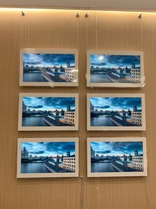 Panel de pared LED para interiores, pantalla <span class=keywords><strong>LCD</strong></span> FHD, juego de pantalla publicitaria para ventana, 1/2/3/4 Uds., señalización Digital, medios, tiendas minoristas, aeropuertos - Product Image 4