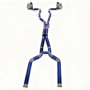 Mercedes-<span class=keywords><strong>AMG</strong></span> GT63 (X290) Échappement modifié de luxe en titane, section intermédiaire-arrière, soupape à commande intelligente, finition <span class=keywords><strong>bleu</strong></span> brûlé - Product Image 4