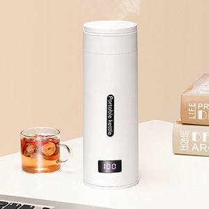 Portable Kettles Cup 500ml 220v <b>Tea</b> Coffee Kettle Travel Boil Water Keep Warm Kitchen Appliances <b>Thermo</b> Off Water Boiler Double - Product Image 3