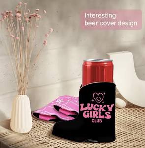 Nouveaux porte-boissons mignons 2026 en <span class=keywords><strong>néoprène</strong></span> pour fêtes, isolants pour garder les boissons au frais, décorations de fête - Product Image 4