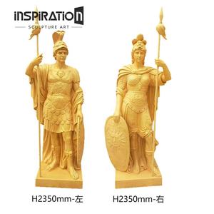 Statue en pierre moulée d'ange sculptée à la main grandeur nature pour jardin extérieur - Product Image 6