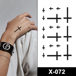Tatuajes Temporales de <span class=keywords><strong>Cruz</strong></span> Pequeños, Resistentes al Agua, para Mujeres y Hombres, Venta al Por Mayor - Product Image 3