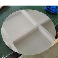 Miroir LED circulaire monochrome sur mesure Senda, à couches, avec interrupteur tactile, détection de présence corporelle, effet tunnel infini à changement de couleur