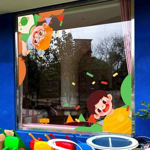 Pegatina de <span class=keywords><strong>Vinilo</strong></span> Transparente Personalizada, Impresa con UV de Doble Cara, Electrostática, Removible, <span class=keywords><strong>para</strong></span> <span class=keywords><strong>Ventanas</strong></span> de Vidrio - Product Image 6