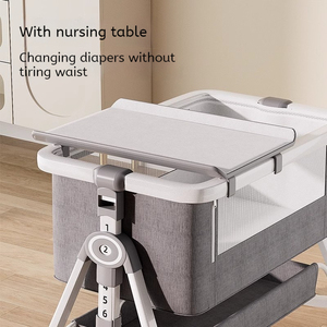 Commercio all'ingrosso <span class=keywords><strong>portatile</strong></span> multifunzionale culla in metallo letto per uso domestico e ospedaliero con Shaker incluso per camera da letto e Hotel - Product Image 4