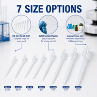 Embouts de micropipettes en plastique jetables, disponibles en différentes tailles, pipettes Pasteur jetables