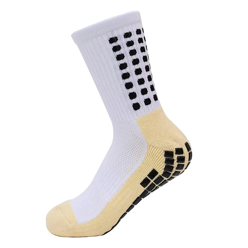 SHIWEI-Wholesale anti slip thick soccer socks Low MOQ Professional Club Football Training Grip socks