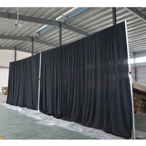 ชุดผ้าม่านและโครงเหล็กอลูมิเนียมแบบยืดหดได้สำหรับงานแต่งงาน - Product Image 1