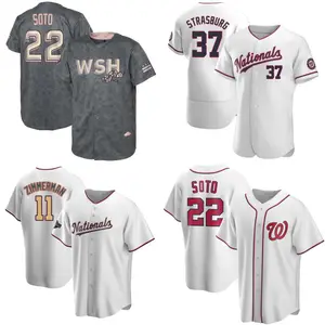 Washington 22 Juan Soto Nationals 2022 Jersey City Connect Stephen Strasburg baseball jersey stitched S-5XL