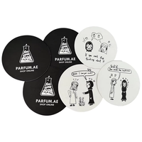 Papier de soie double face personnalisé avec logo, écologique, recyclable, enduit de kaolinite, 80g/m², haute luminosité, pour échantillons cosmétiques et parfums
