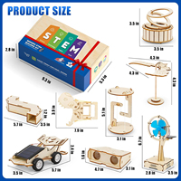 Kits d'expériences de physique en bois pour enfants de 8 à 14 ans, kits d'ingénierie solaire, construction de voitures solaires, jouets éducatifs STEM pour enfants