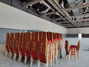 Chaise en acier bon marché pour salle à manger, hôtel, mariage, banquet, réunion VIP, empilable, restaurant, événement, fête, salle d'attente, église - Product Image 4