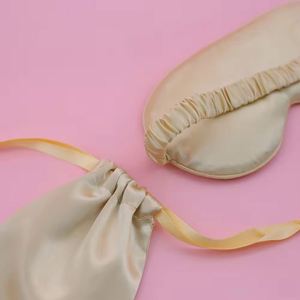 Luxury Shading <b>Light</b> Customized Satin Fabric <b>Sleep</b> Eye Mask Sets With Custom Logo - Product Image 3