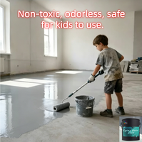 Pelapis Lantai Epoxy Dua Komponen Berbasis Air, High Gloss, Self-Leveling, dengan Warna Sesuai Pesanan, Tahan Benturan & Bebas Bau