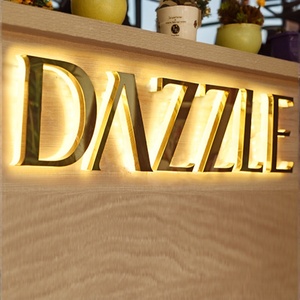 Chất lượng cao Acrylic Salon dẫn đăng ký bảng biểu tượng tùy chỉnh Backlit tường ký tùy chỉnh 3D logo chữ vòng tròn Tên tấm dấu hiệu kinh doanh - Product Image 5