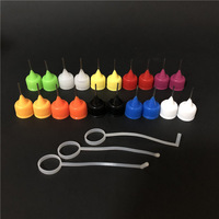 Flacon compte-gouttes en plastique PE de 30 ml avec embout aiguille et gravure pour collyres et liquides médicamenteux, MOQ 100 pièces