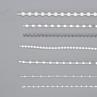 Chaîne à billes en plastique et acier inoxydable pour stores, accessoires de stores, 4,5*6, multicolore, chaîne à billes pour stores en plastique