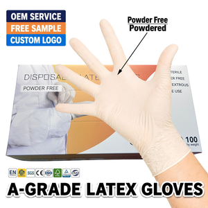 <span class=keywords><strong>Guantes</strong></span> de Látex No Estériles, <span class=keywords><strong>Caja</strong></span> de 100 Unidades, Sin Polvo, Flexibles, de Un Solo Uso, Suaves, Resistentes, Microtexturizados, Cómodos, Ambidiestros - Product Image 1