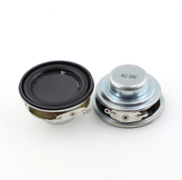 Speaker mini magnetik internal bass bulat 40mm 4cm, speaker mini frekuensi penuh 1.5 inci 4 ohm 3 Watt, speaker luar ruangan tahan air