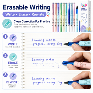 Stylo plume effaçable à capuchon magnétique, design coloré KAIX, marque privée, pointe à capuchon de 0,38 mm, stylo plume pour étudiants, pour la vente <span class=keywords><strong>en</strong></span> <span class=keywords><strong>ligne</strong></span> - Product Image 4