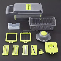 Multifunctionele Roestvrijstalen Plastic Groentesnijplank Voor Keukengebruik-Handmatige Eiuienvruchten Vriendelijk