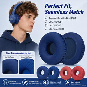 Almohadillas de Repuesto para Auriculares JBL JR300, JR300BT, T450BT, T500BT, <span class=keywords><strong>Tune</strong></span> 500, <span class=keywords><strong>Tune</strong></span> <span class=keywords><strong>500BT</strong></span>, <span class=keywords><strong>Tune</strong></span> 510BT, <span class=keywords><strong>Tune</strong></span> 520BT - Product Image 1