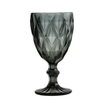 Retro vintage gekleurde geëmbosseerde glazen wijnglazen 350ml 12oz loodvrij waterglazen voor bruiloften, feesten en evenementen, vaatwasserbestendig