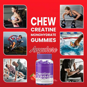 Gummies à la créatine pour adultes, prise de poids, développement musculaire, protéines, extraits à base de plantes, complément sportif pour hommes et femmes, testé par un tiers - Product Image 2