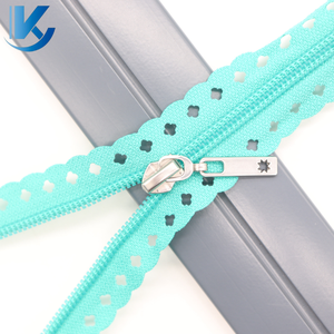 Ritsleting plastik renda kustom pabrik ritsleting nilon ujung dekat berkualitas tinggi untuk gaun - Product Image 2