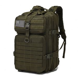 Sac à dos tactique 45L pour hommes et unisexe, cadre interne découpé au laser, sac à dos d'assaut de 3 jours, style national, doublure en polyester - Product Image 1