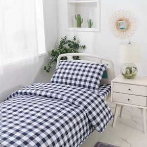 Juego de Ropa de Cama Médica de Algodón de 3 Piezas, 32 Hilos, 128*68, Tejido de Alta Calidad, Servicio Personalizado para Camas de 7 Pies, Uso en Clínicas, Escuelas y Dormitorios - Product Image 6