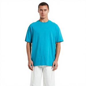 เสื้อยืดโอเวอร์ไซส์ผู้ชาย ผ้าฝ้าย 100% แขนสั้น คอกลม ลำลอง สีพื้น ทรงพอดีตัว  พร้อมปักโลโก้ด้านหน้าแบบดิจิตอล - Product Image 1