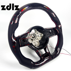 Volante de Coche 2016 2017 <span class=keywords><strong>2018</strong></span> 2019 2020 para Volkswagen MK7 VW Golf 7 GTI, Volante Personalizado de Fibra de Carbono Forjado con LED - Product Image 2
