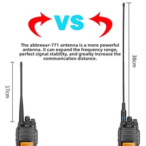 Antenne souple AR771 pour talkie-walkie Baofeng, connecteur SMA mâle, double bande UV, gain élevé, <span class=keywords><strong>radio</strong></span> bidirectionnelle portable universelle, personnalisable OEM - Product Image 3