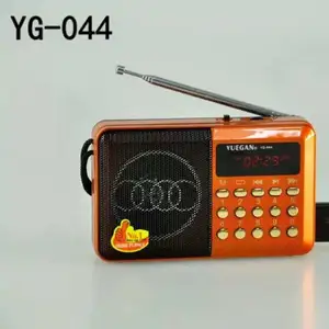 YUEGANYG044ホットセール高品質デジタルディスプレイUsb/tfミュージックプレーヤーポータブルFmラジオ