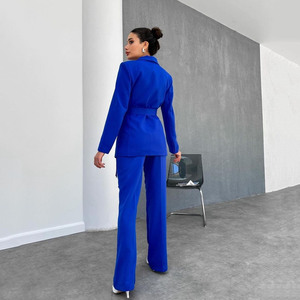 Trajes elegantes para mujer Blazers Pantalones Conjunto de dos piezas Ropa de oficina para mujer Suite formal - Product Image 6
