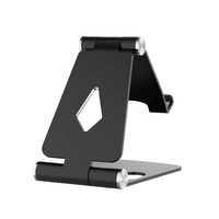 Support de téléphone pliable pour bureau, maison, bureau, en alliage d'aluminium, personnalisable