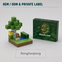 48pcs 259g 내 세계 마그네틱 블록-미니 숲 어린이 교육 퍼즐 빌딩 블록