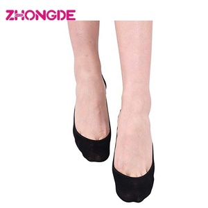 Calzini Invisibili da Donna Neri, Taglio Basso in Cotone, per Scarpe con Tacco Alto, Produzione Diretta - Product Image 2