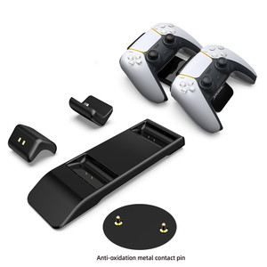 Cargador rápido dual para PS5 Soporte de controlador inalámbrico para <span class=keywords><strong>Sony</strong></span> <span class=keywords><strong>PlayStation</strong></span> <span class=keywords><strong>5</strong></span> Gamepad <span class=keywords><strong>DualSense</strong></span> controlador Base de carga - Product Image 4